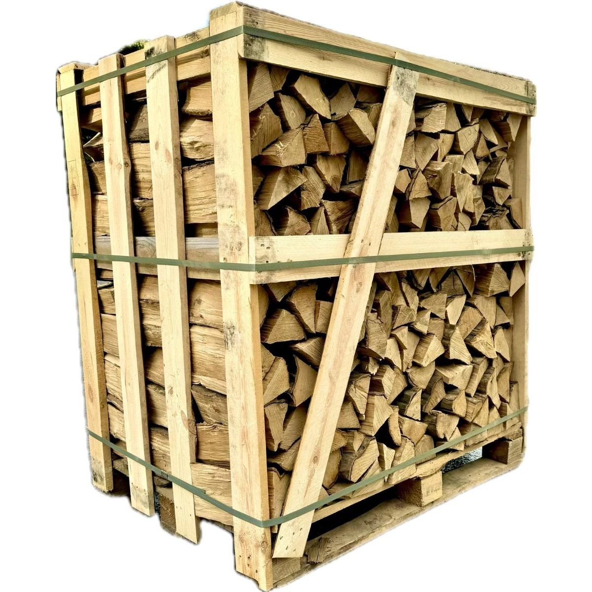 Natural Dried Hardwood Medium Crate - Hornbeam